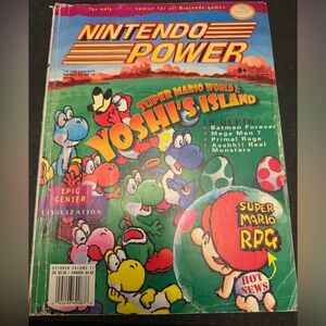 Nintendo power volume 77 - Yoshis Island w waterworld poster